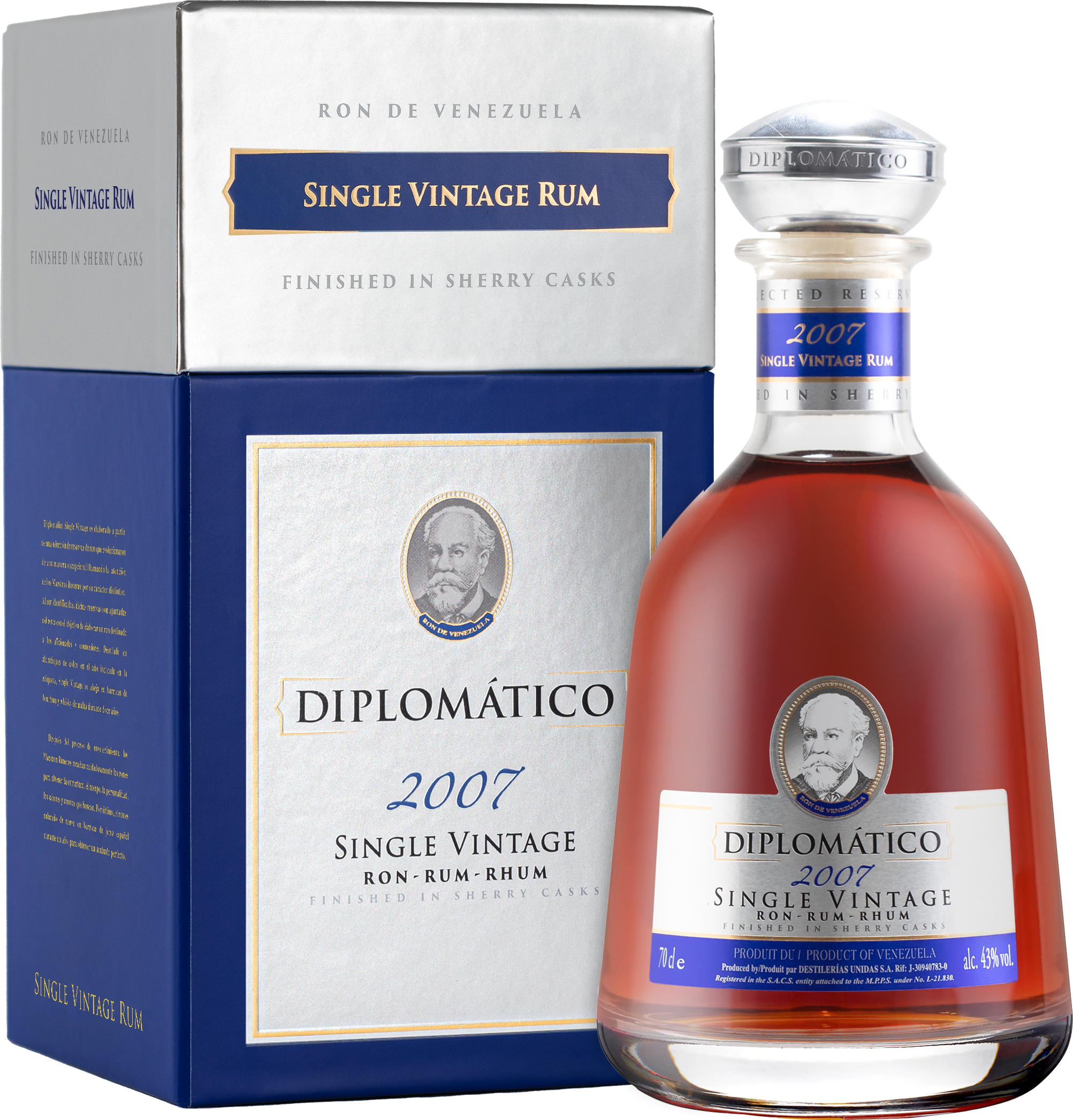 Diplomatico Single Vintage 2007 Rum - 0,7L 43% vol