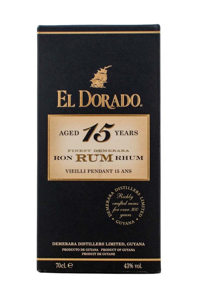 El Dorado 15 Jahre Finest Demerara Rum - 0,7L 43% vol