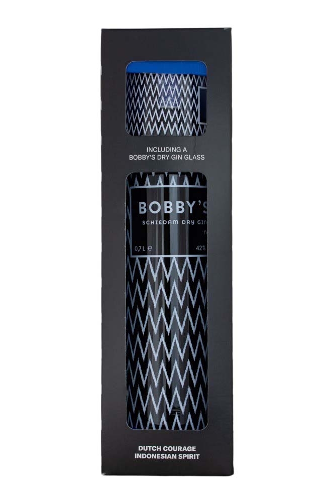 Bobbys Schiedam Dry Gin + 1 Glas in GP - 0,7L 42% vol