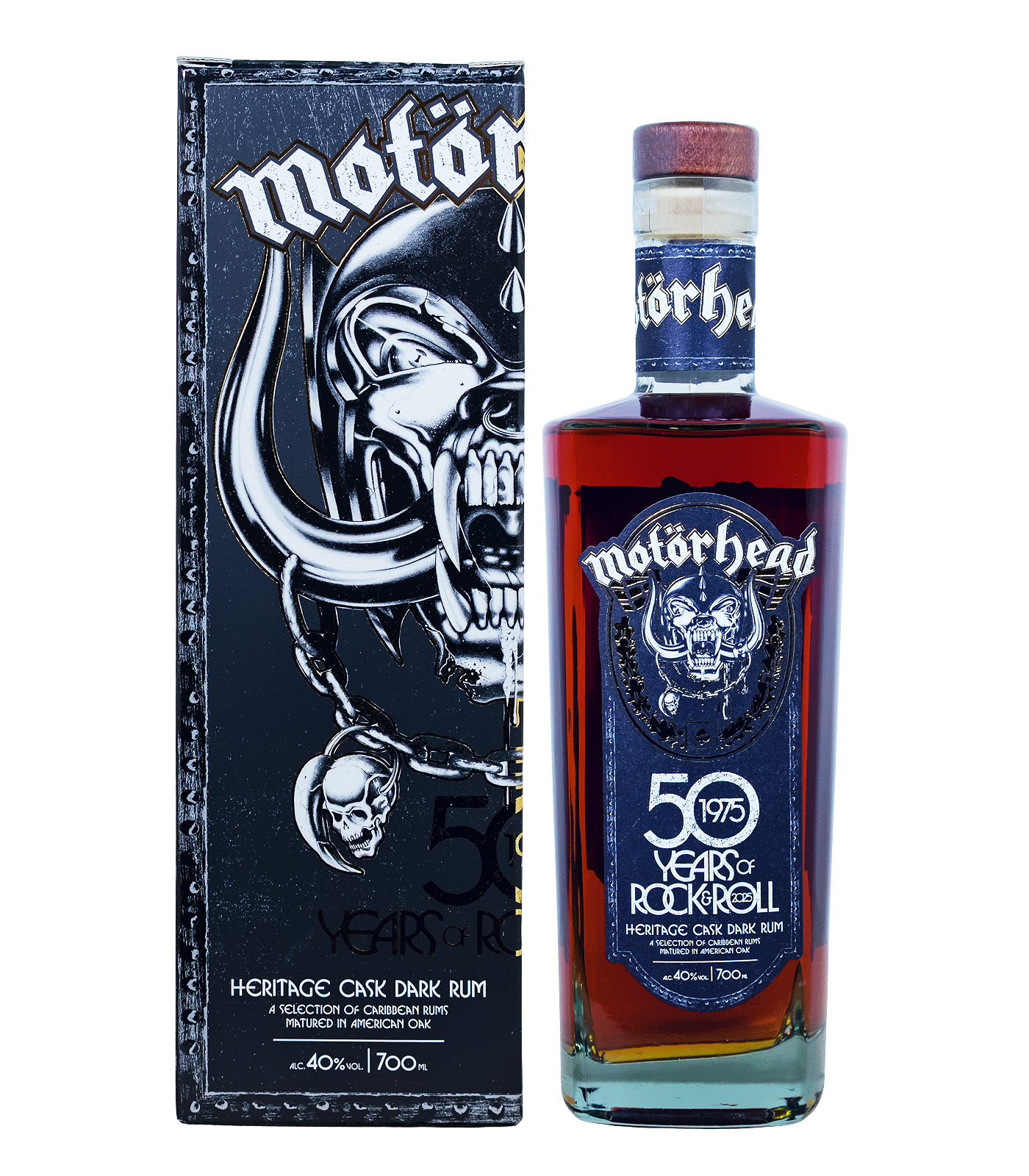 Motörhead 50 Years of Rock & Roll Heritage Cask Dark Rum - 0,7L 40% vol