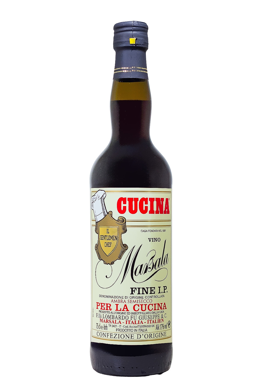Lombardo Marsala Fine Cucina - 0,75L 17% vol Lombardo Marsala Fine Cucina - 0,75L 17% vol