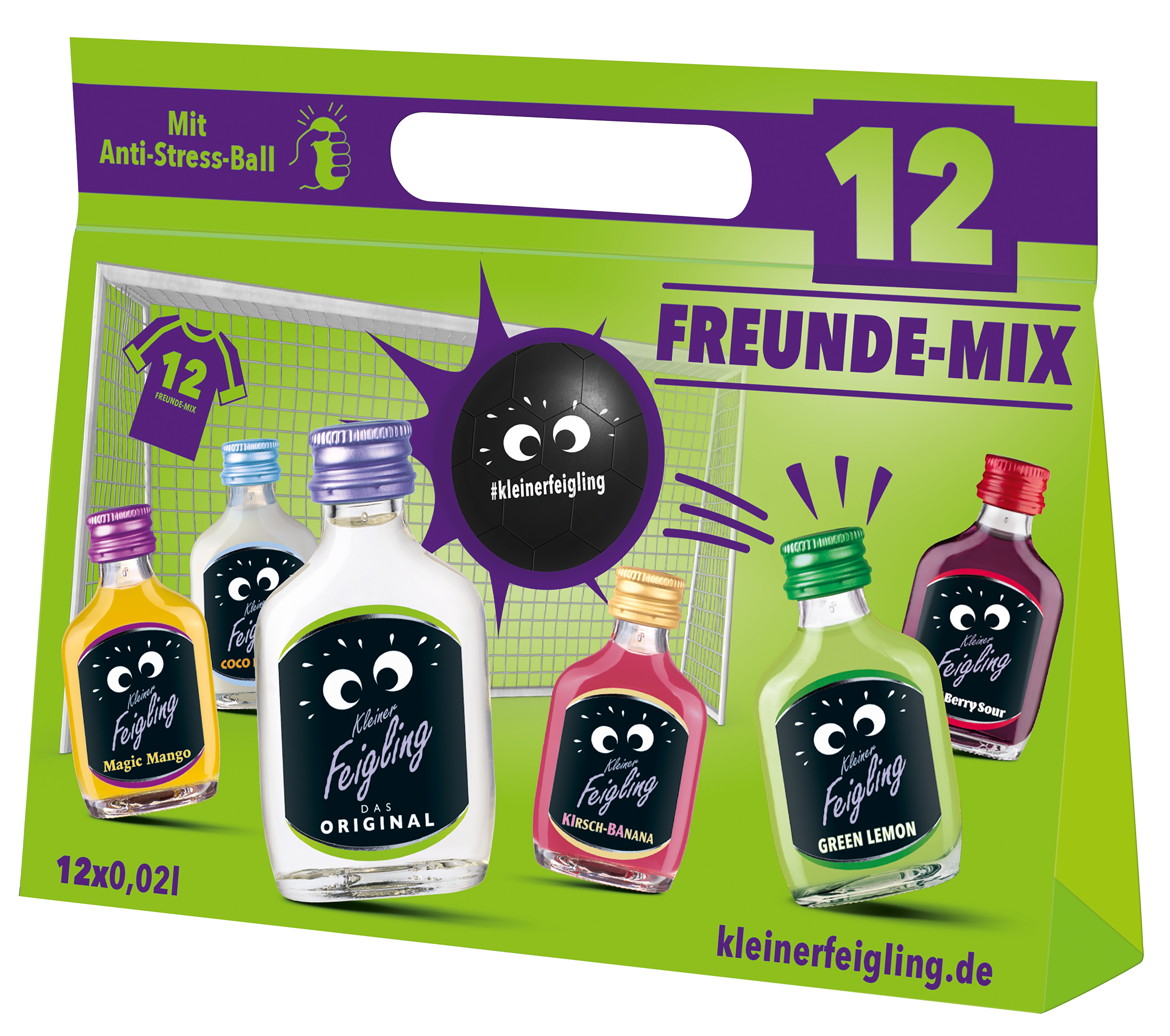 Paket [12 x 0,02L] Kleiner Feigling 12 Freunde-Mix - 0,24L 15,8% vol