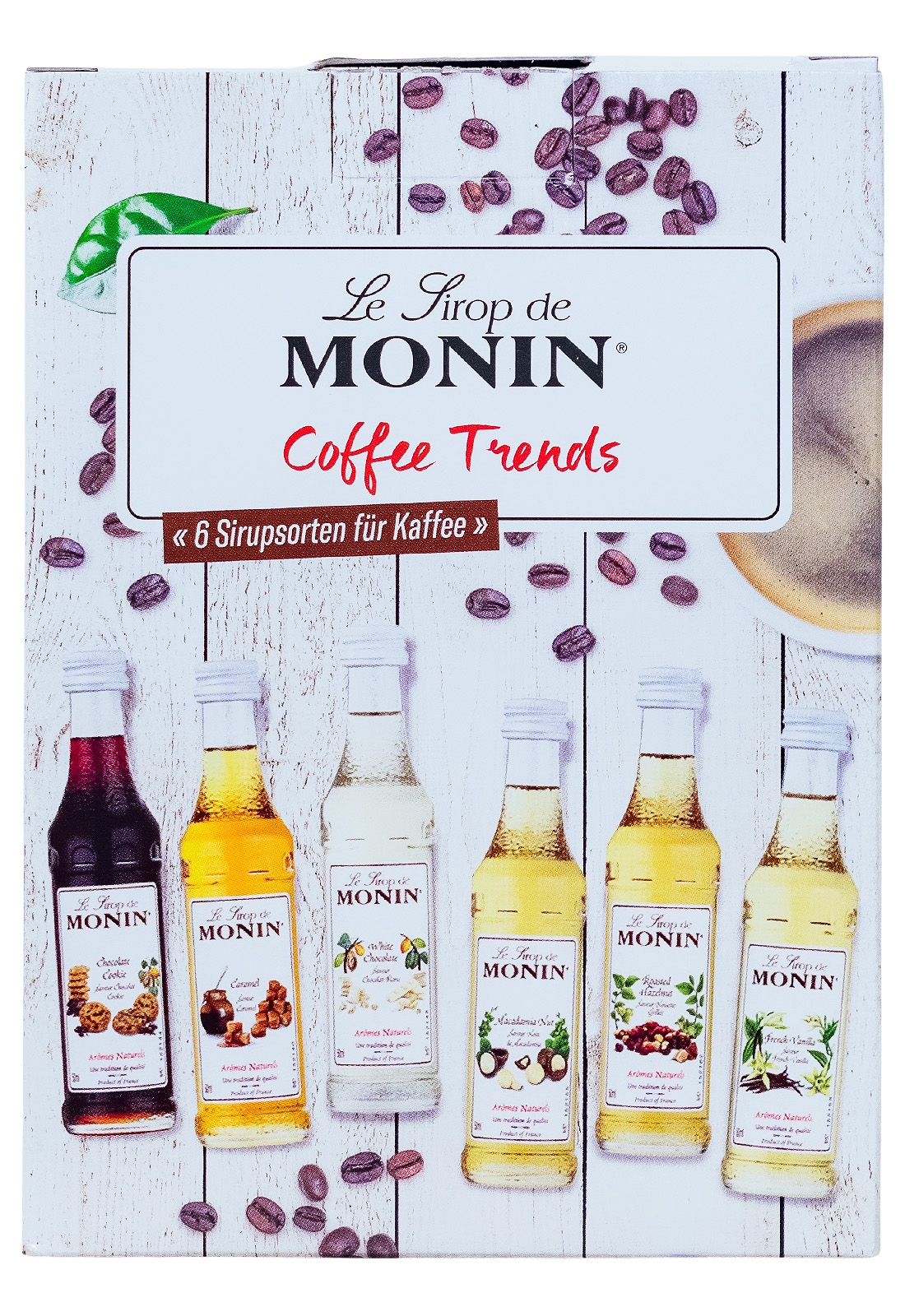 Paket [6 x 0,05L] Monin Coffee Trends Set - 0,3L