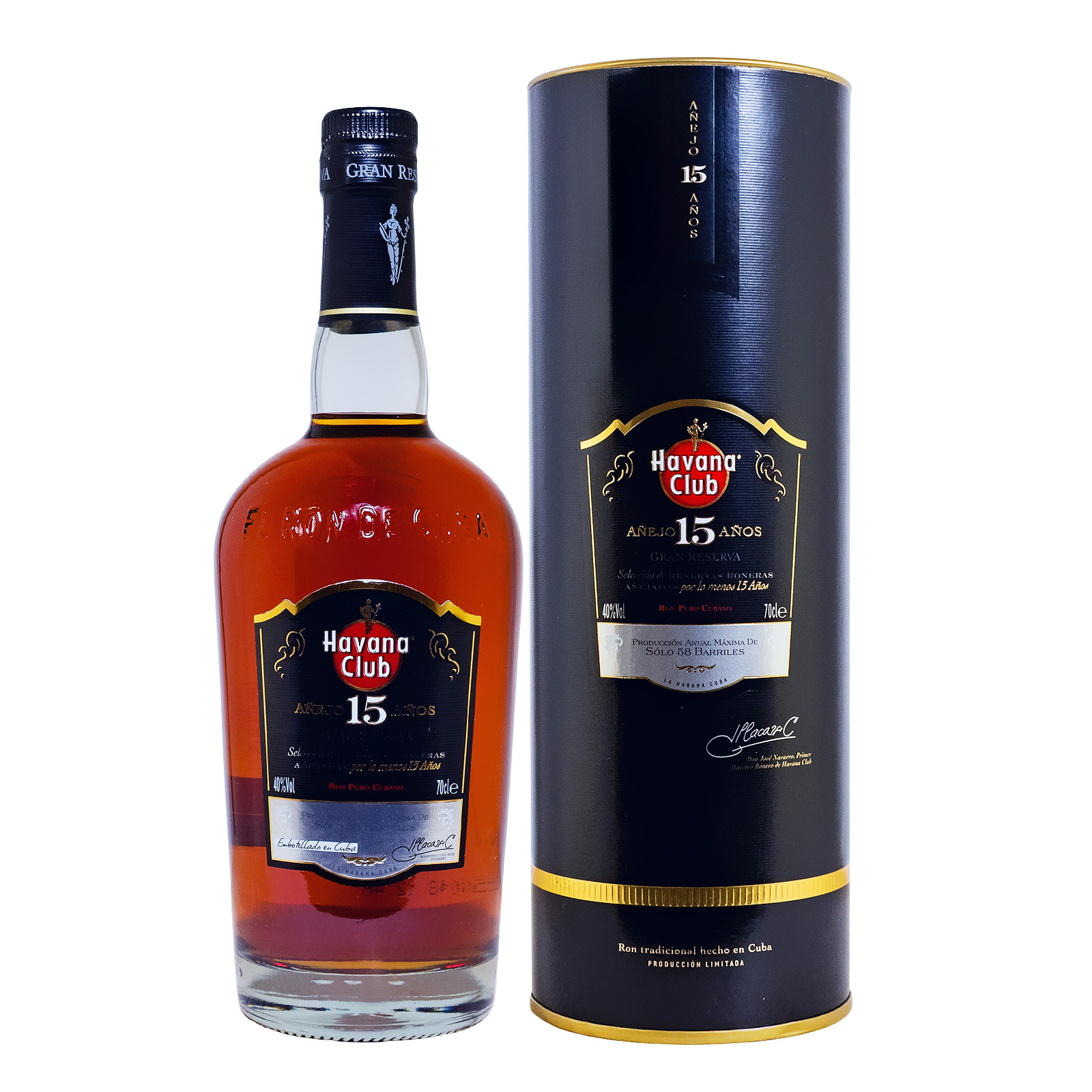 Havana Club Gran Reserva Anejo 15 Jahre Rum - 0,7L 40% vol