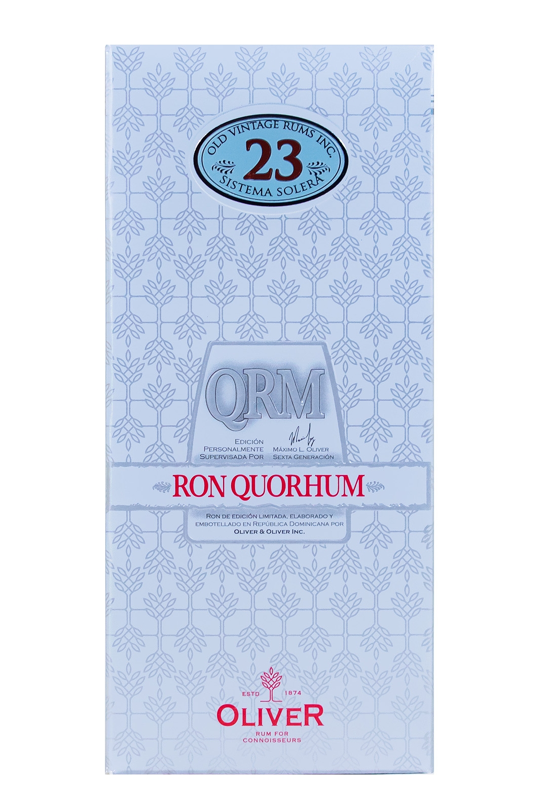 Ron Quorhum 23 Jahre Solera Rum - 0,7L 40% vol