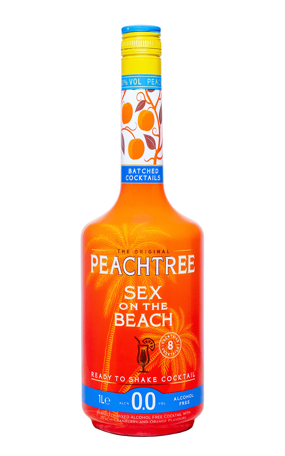 Peachtree Sex on the Beach Cocktail 0.0% Alkoholfrei - 1 Liter