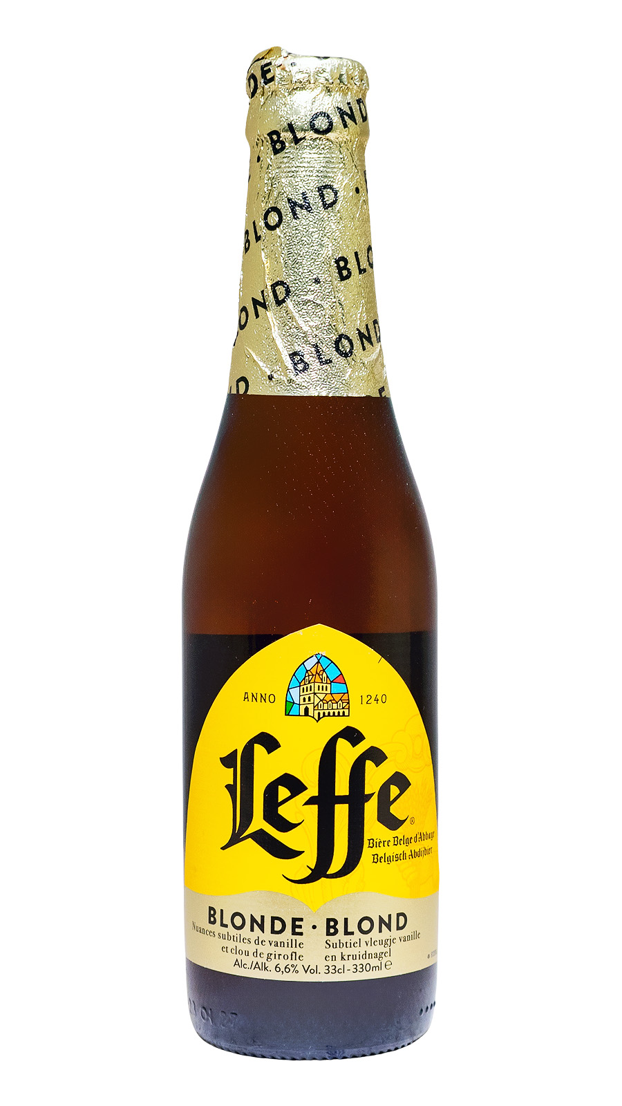 MHD: Leffe Blonde Bier - 0,33L 6,6% vol