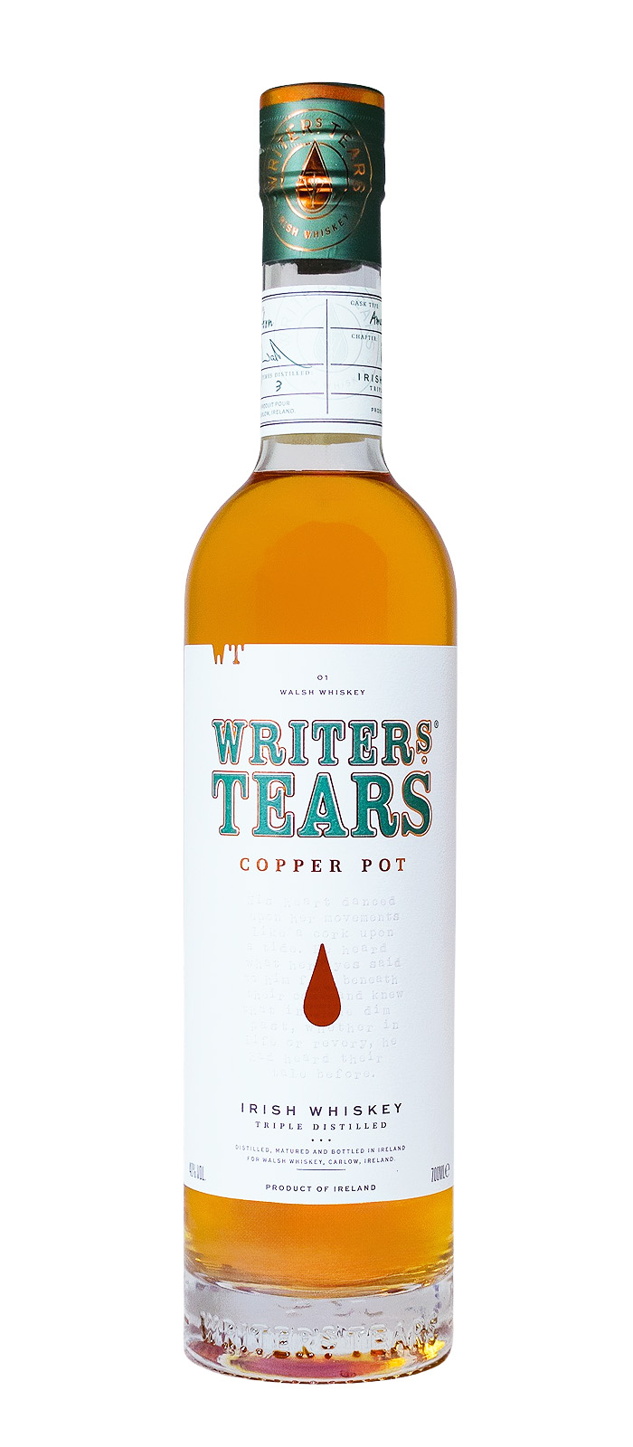 Writers Tears Irish Whiskey - 0,7L 40% vol Writers Tears Irish Whiskey - 0,7L 40% vol