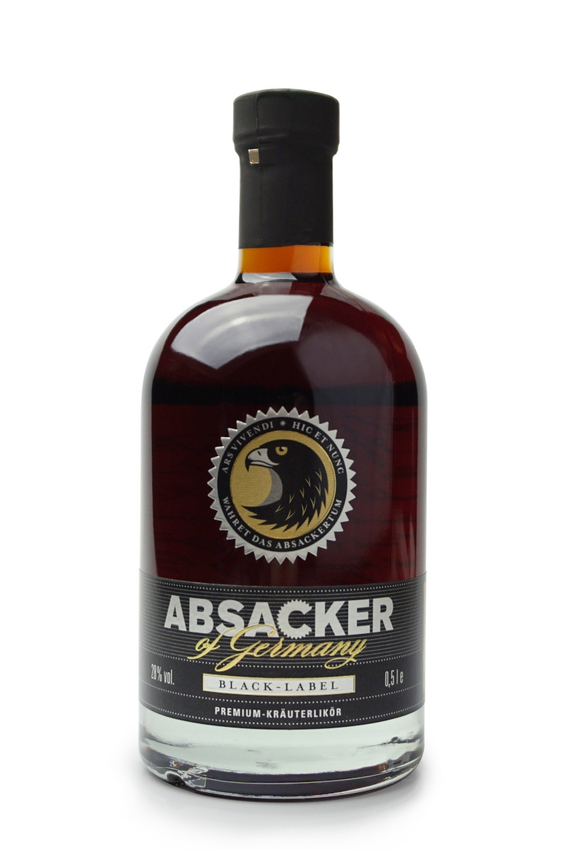 Absacker of Germany Kräuterlikör Black Edition - 0,5L 28% vol
