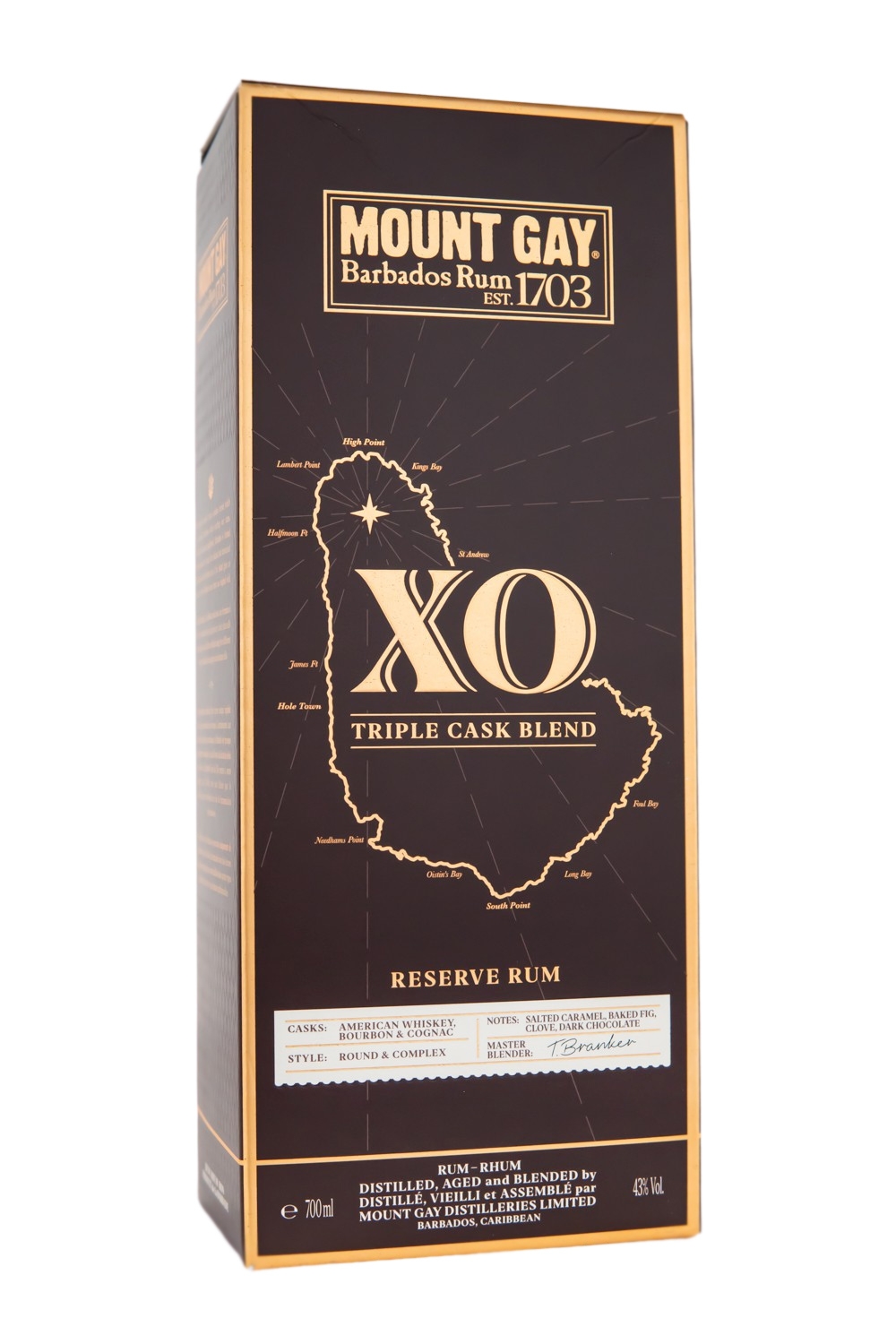 Mount Gay XO Rum - 0,7L 43% vol Mount Gay XO Rum - 0,7L 43% vol