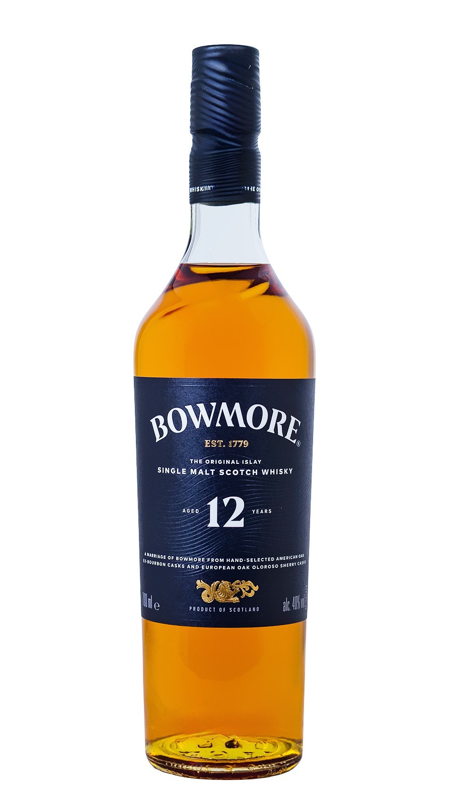Bowmore 12 Jahre Islay Single Malt Scotch Whisky - 0,7L 40% vol