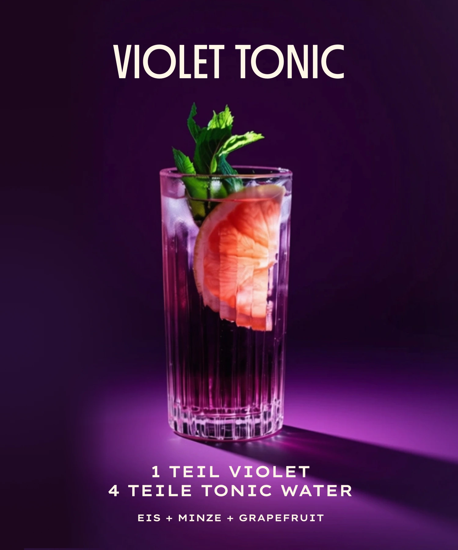 Violet Tonic Drink Bild