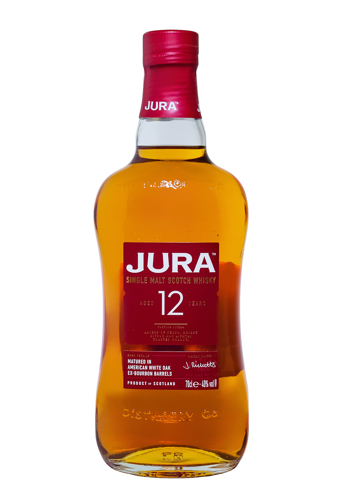 Jura 12 Jahre Single Malt Scotch Whisky - 0,7L 40% vol