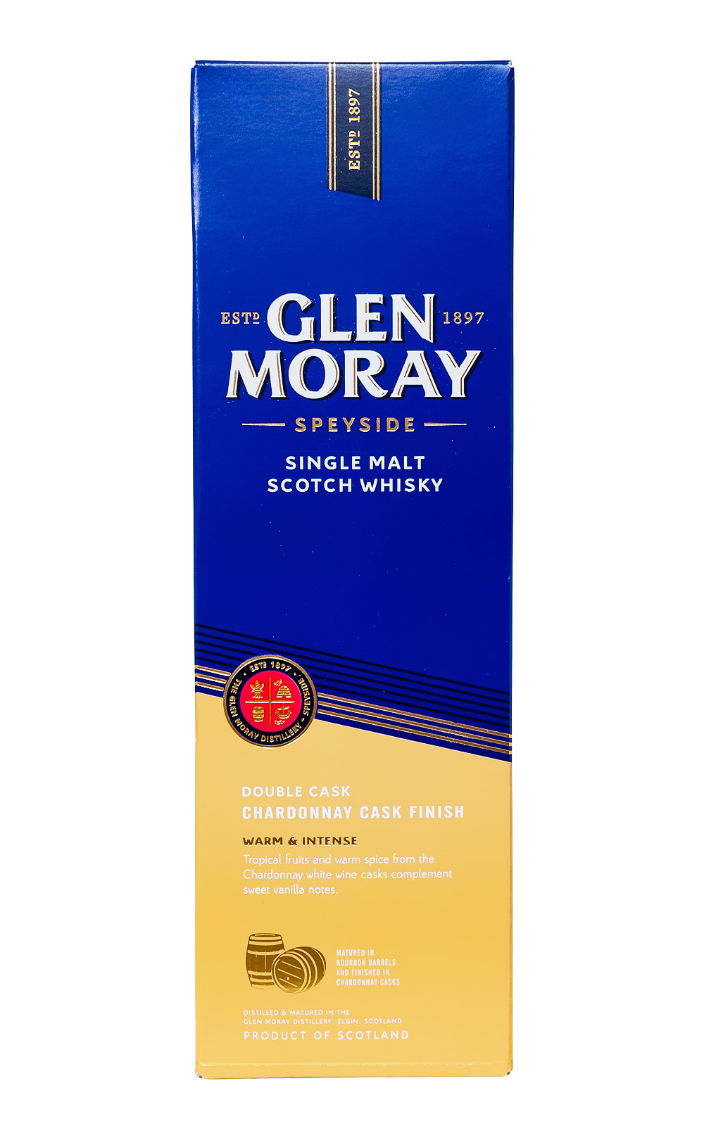 Glen Moray Chardonnay Cask Finish Single Malt Scotch Whisky - 0,7L 40% vol