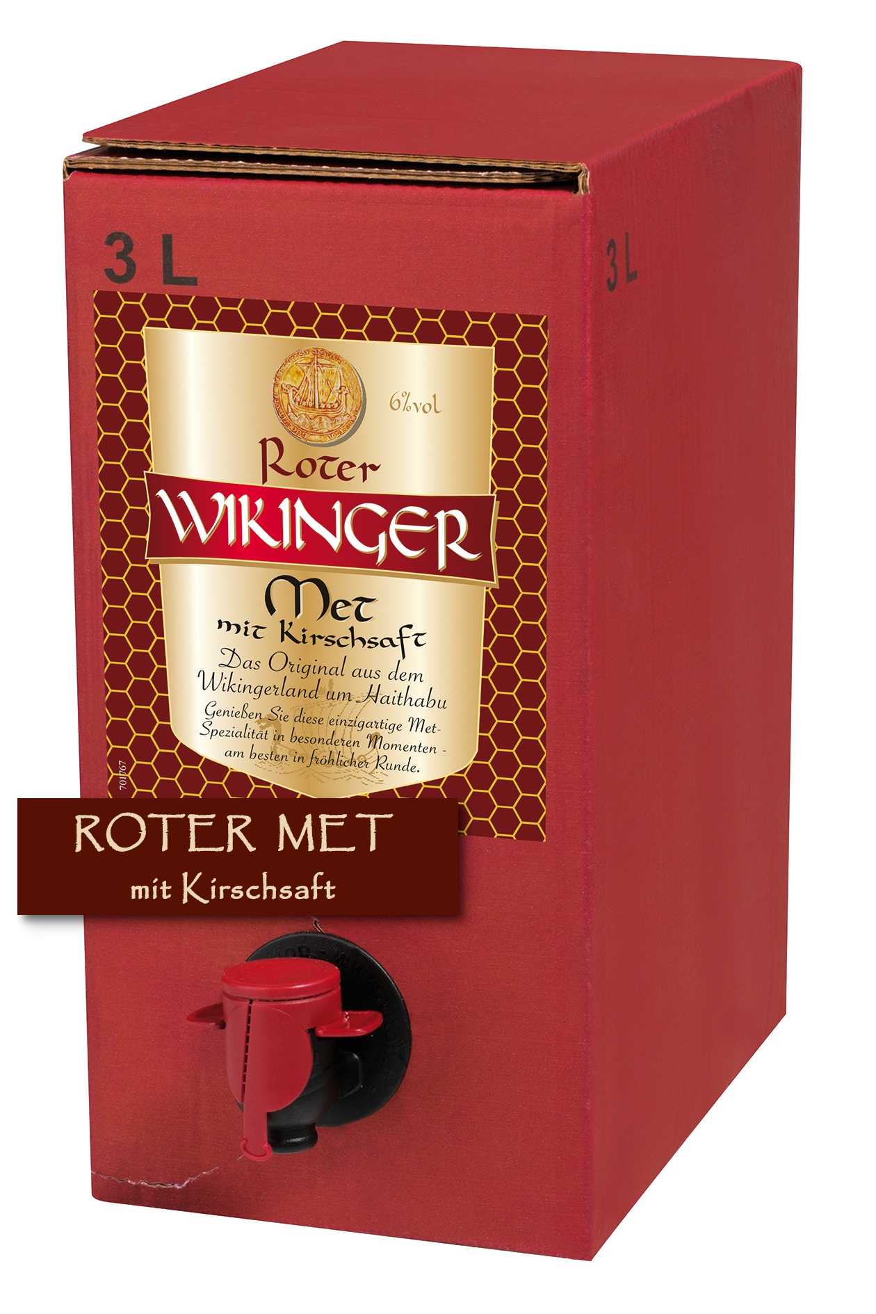 Roter Wikinger Met 3 Liter Bag-Box - 3L 6% vol