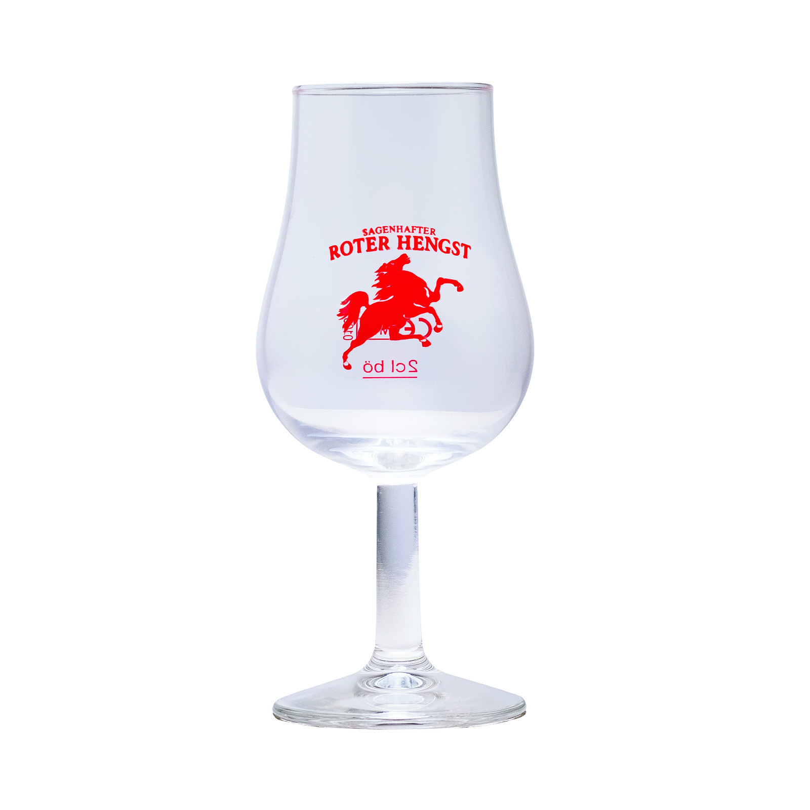 Sagenhafter Roter Hengst Glas ohne Deckel