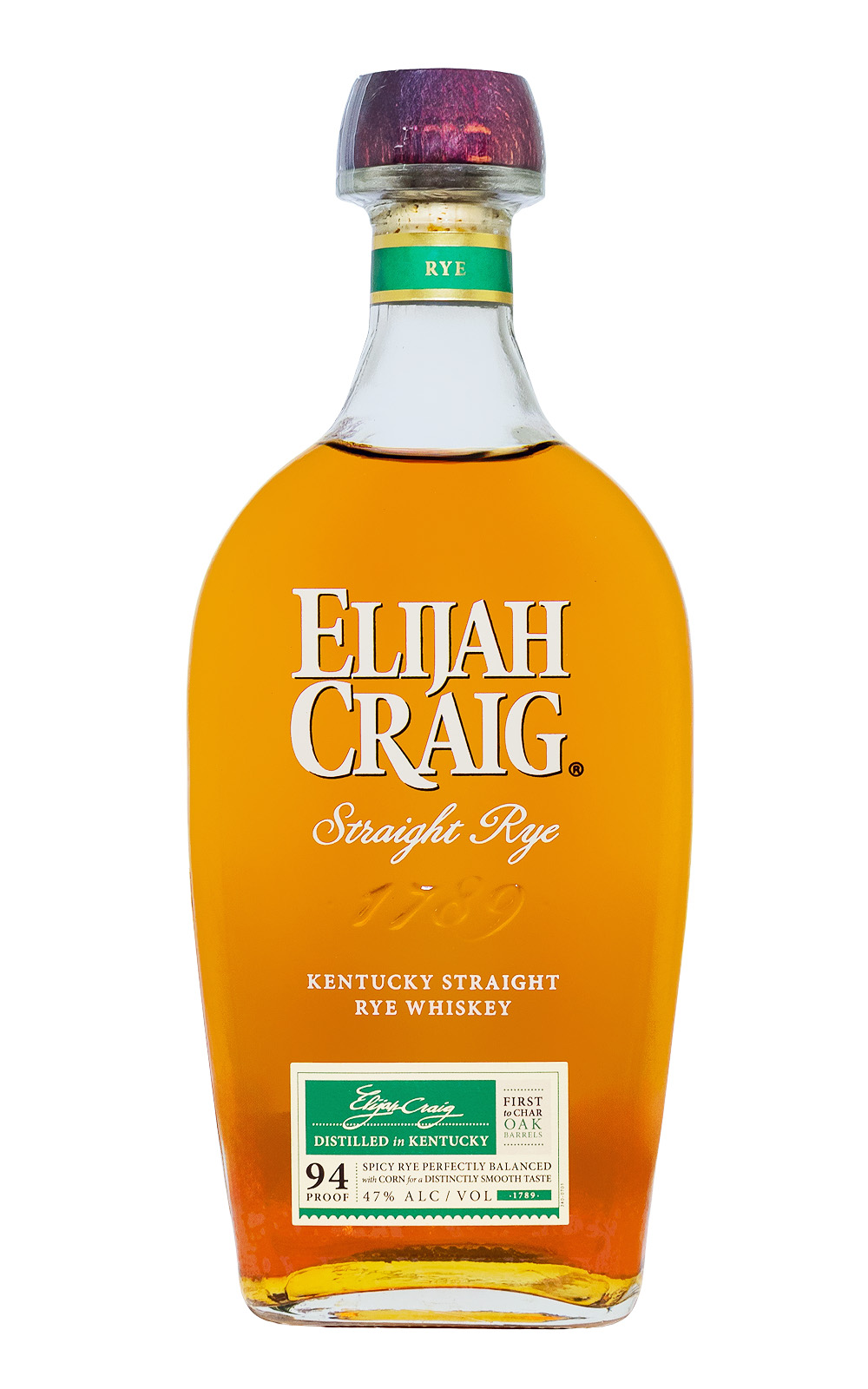Elijah Craig Straight Rye - 0,7L 47% vol