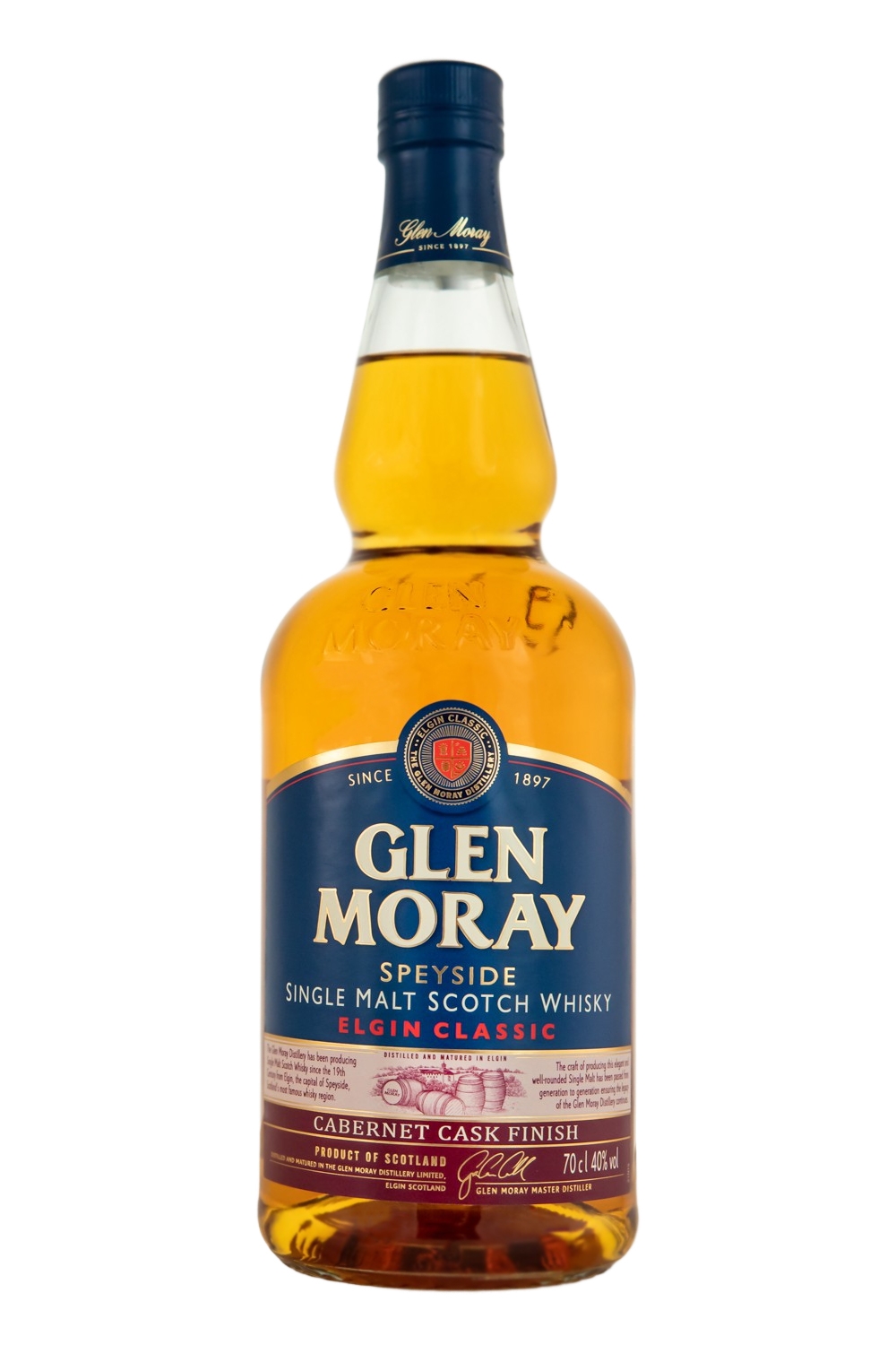 Glen Moray Single Malt Cabernet Sauvignon Cask Finish - 0,7L 40% vol Glen Moray Single Malt Cabernet Sauvignon Cask Finish - 0,7L 40% vol