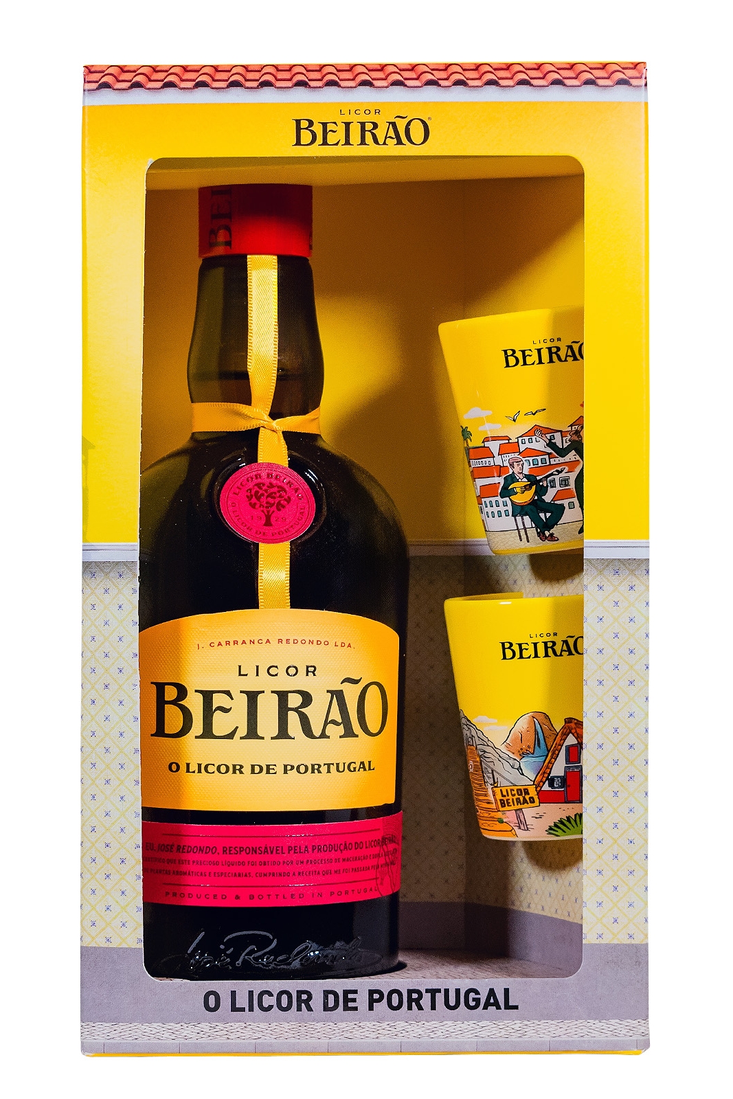 Beirao Licor GEPA mit 2 Bechern - 0,7L 22% vol