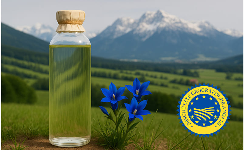 Bayerischer Gebirgsenzian – Spirituose mit geografischer Angabe