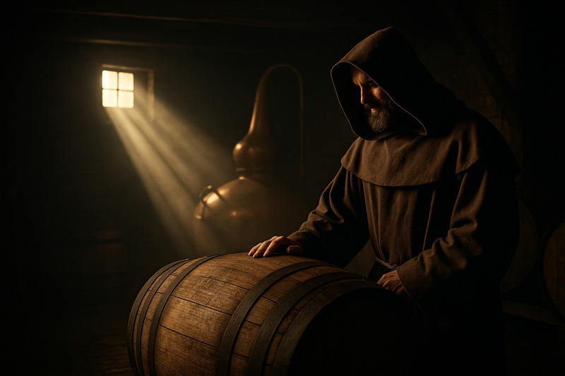 Whisky Herstellung Mönch im Keller