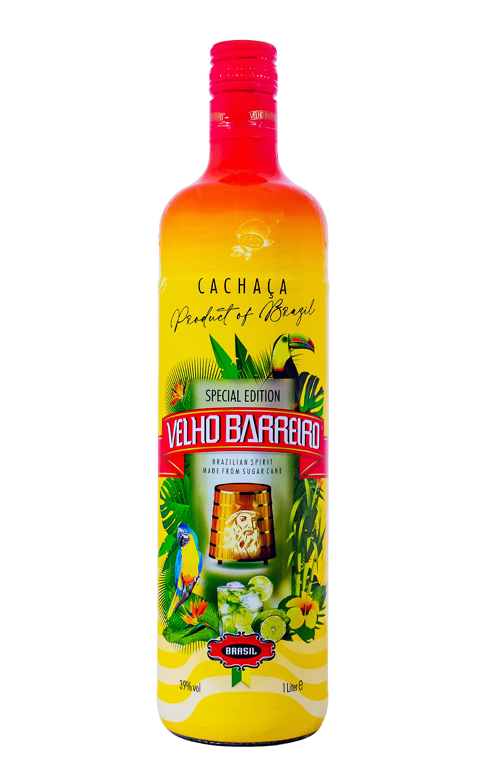 Velho Barreiro Silver Cachaca - 1 Liter 39% vol