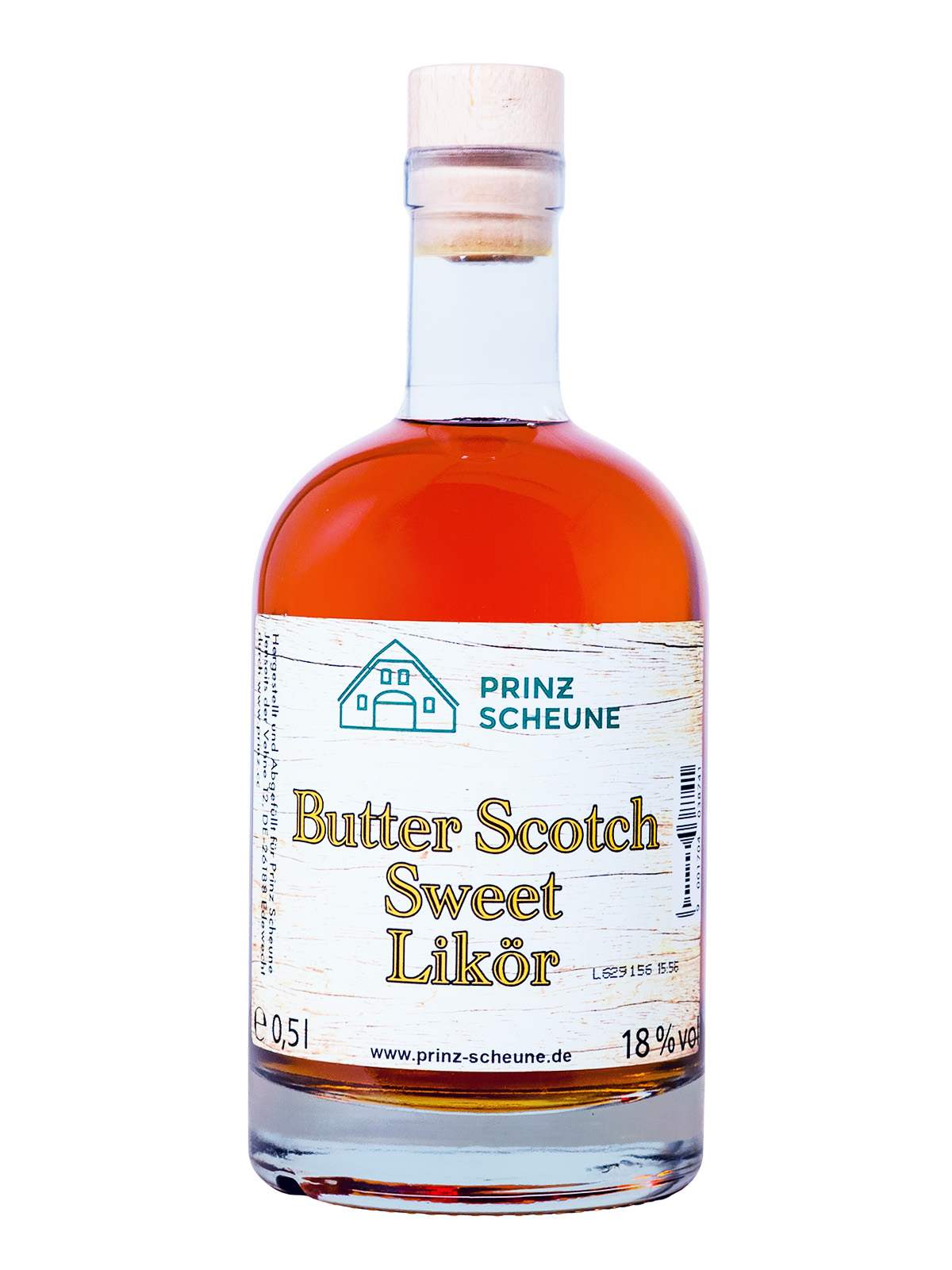 Prinz Scheune Butter Scotch Super Sweet Likör - 0,5L 18% vol