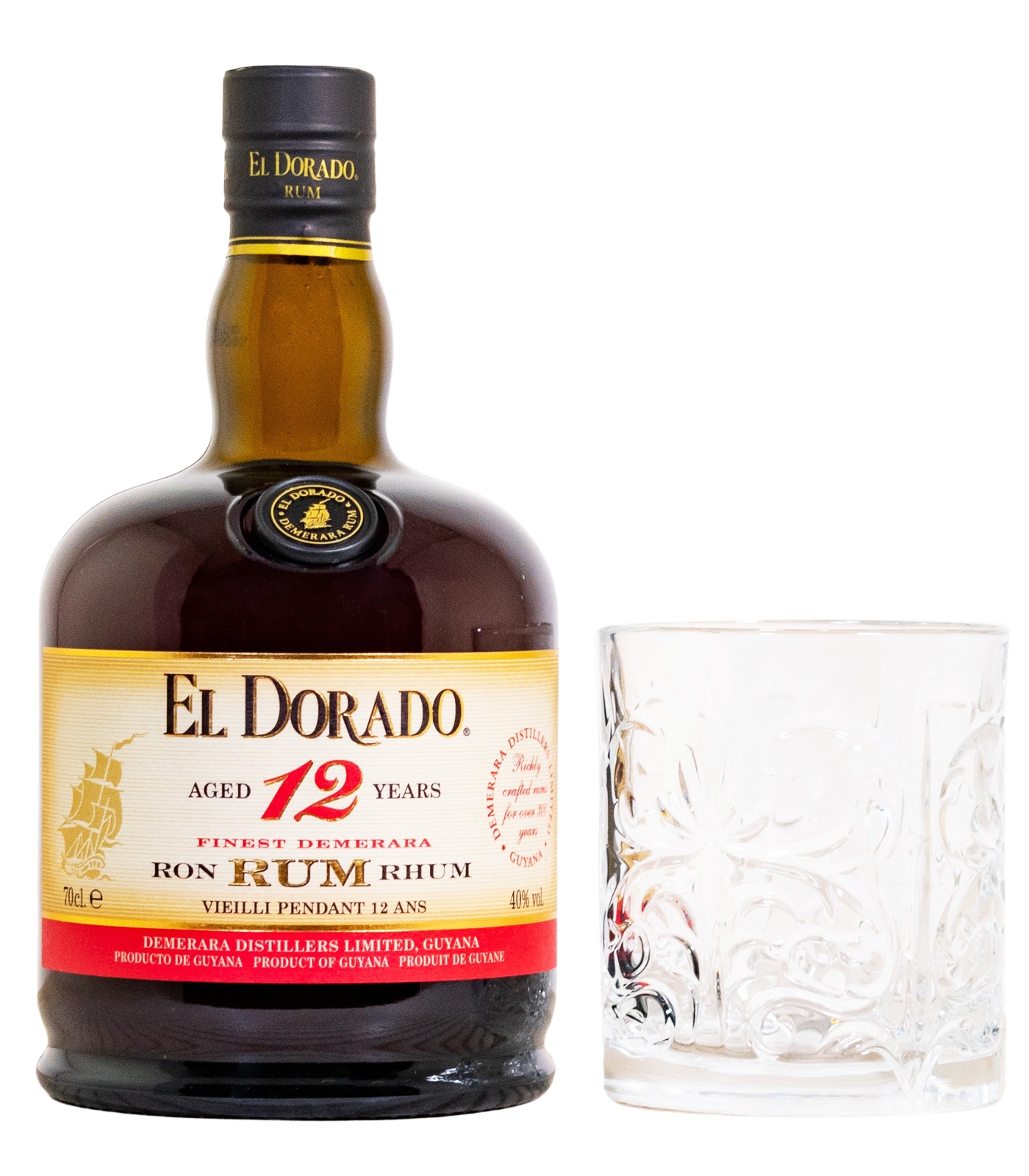 El Dorado Rum 12 Jahre Geschenkset 2022 mit Tumbler - 0,7L 40% vol