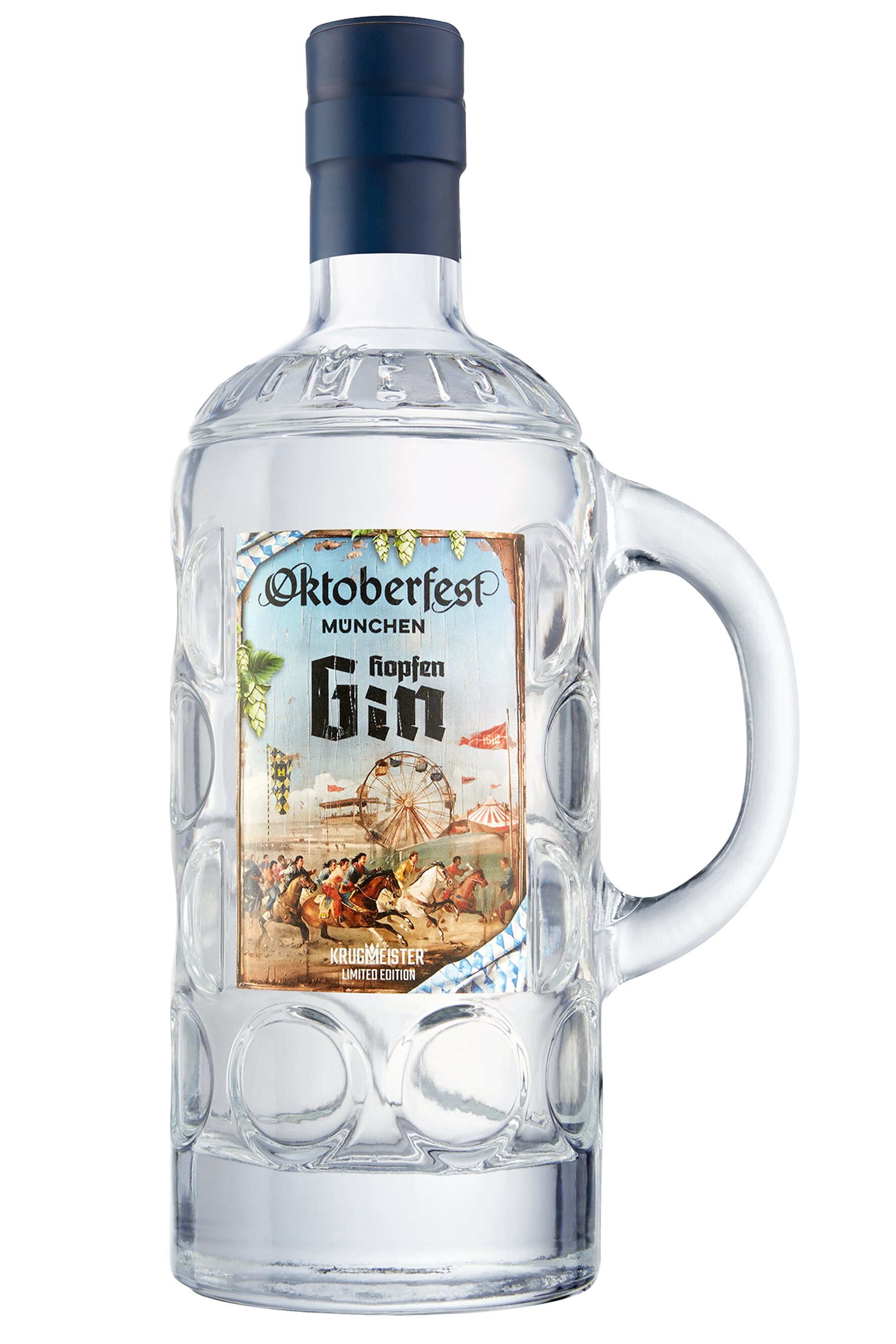 Oktoberfest Hopfen Gin Masskrug-Flasche - 0,5L 45% vol