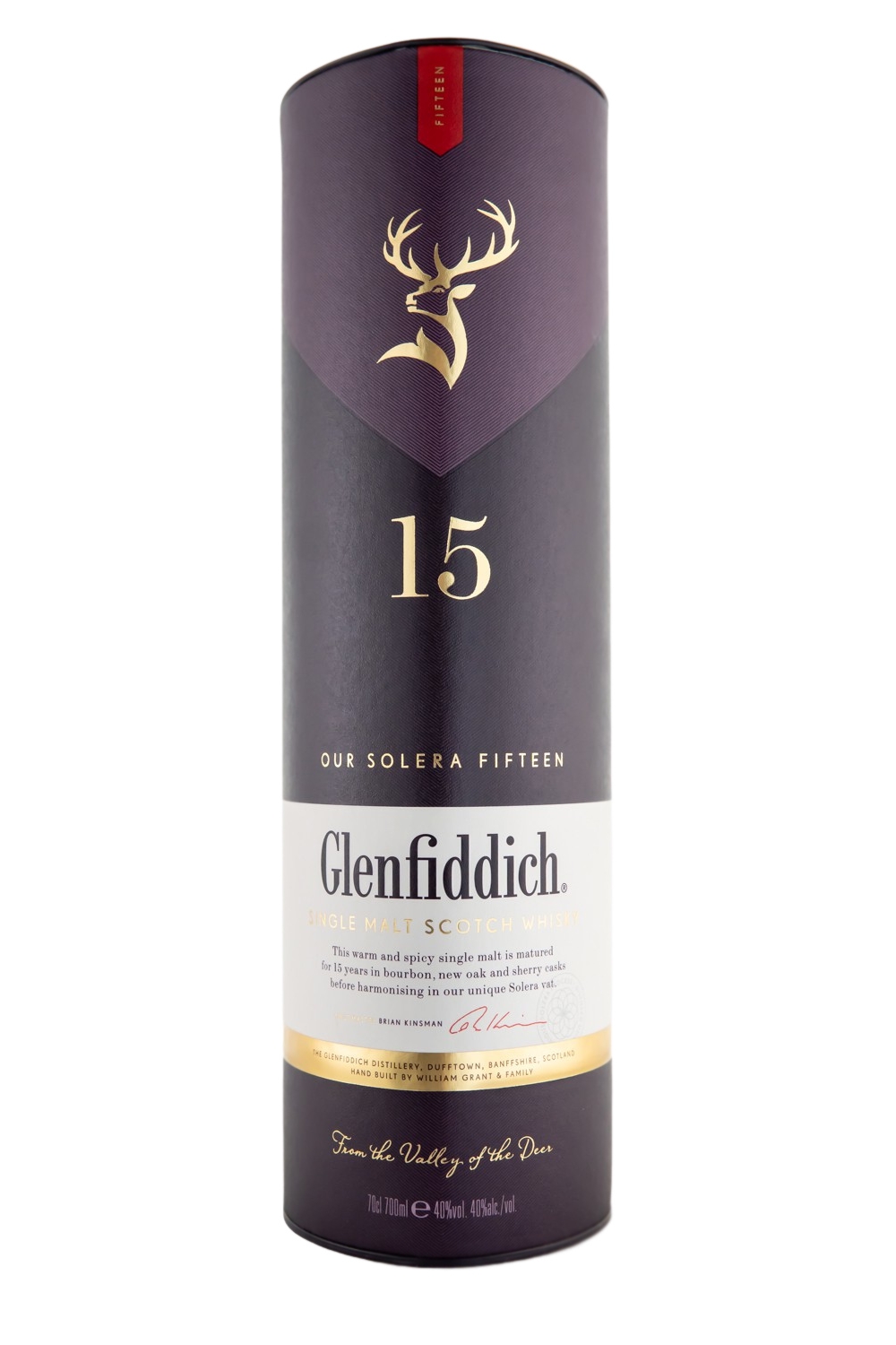 Glenfiddich 15 Jahre Single Malt Scotch Whisky - 0,7L 40% vol