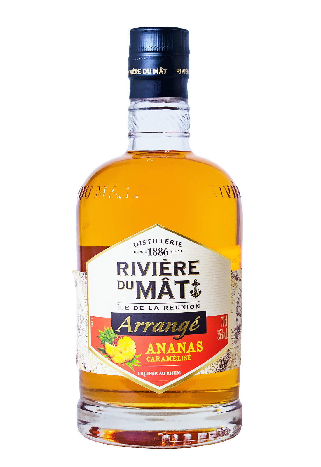 Rivière du Mât Arrangé Ananas Caramélisé - 0,7L 35% vol