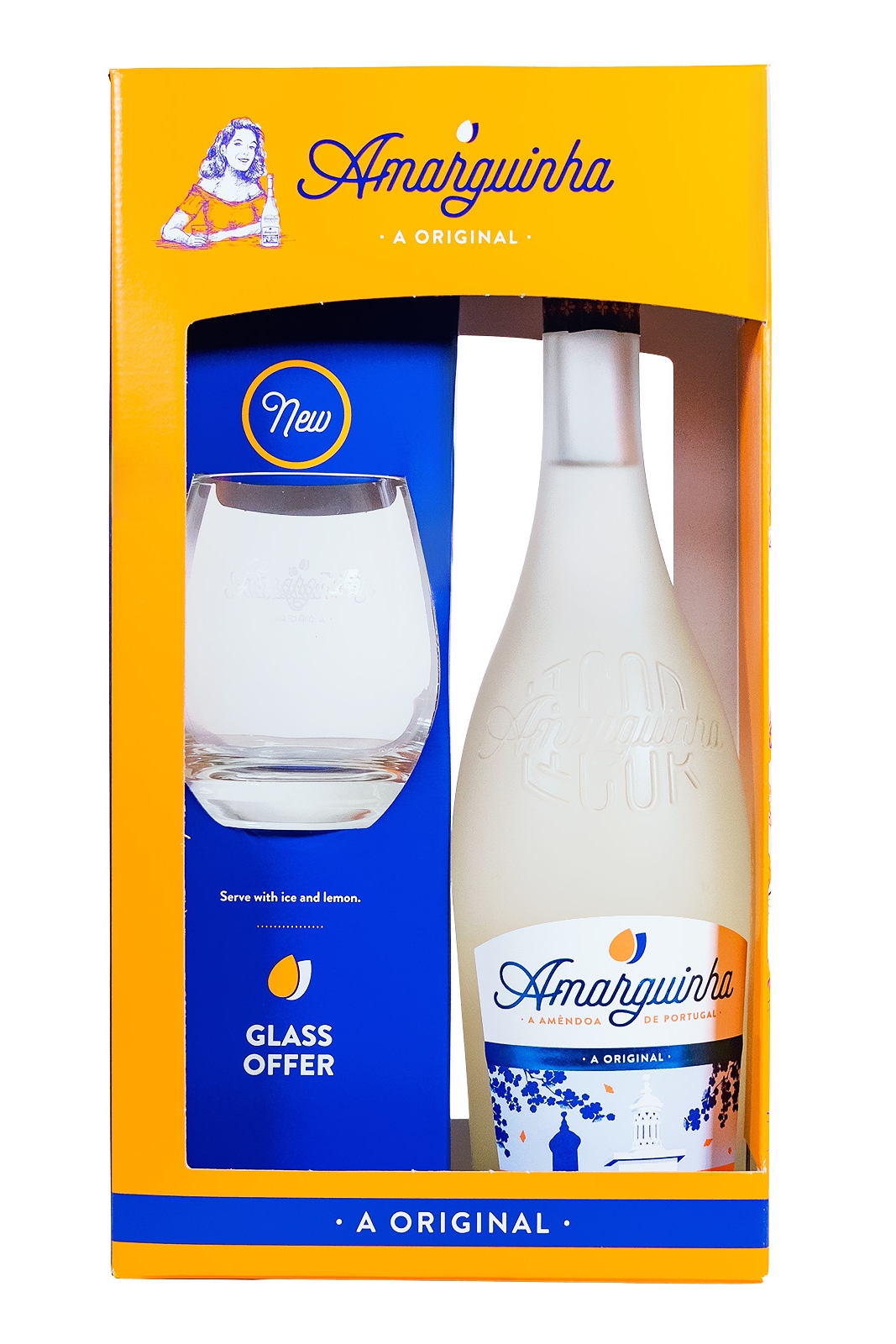 Amarguinha Amendoa Amarga GEPA mit Glas - 0,7L 20% vol
