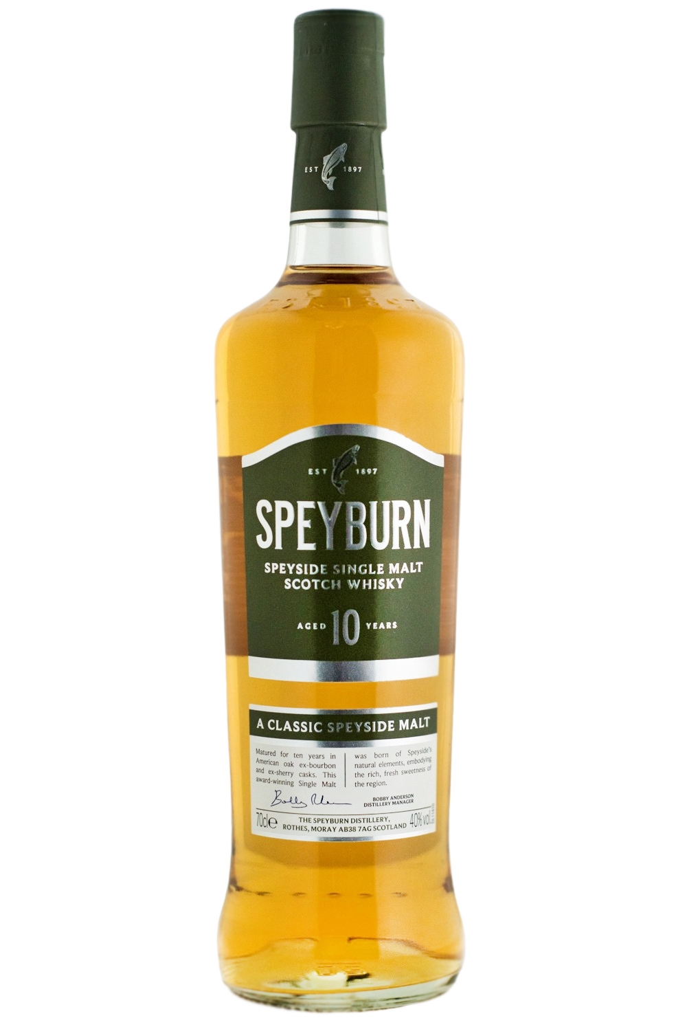 Speyburn 10 Jahre Single Malt Scotch Whisky - 0,7L 40% vol