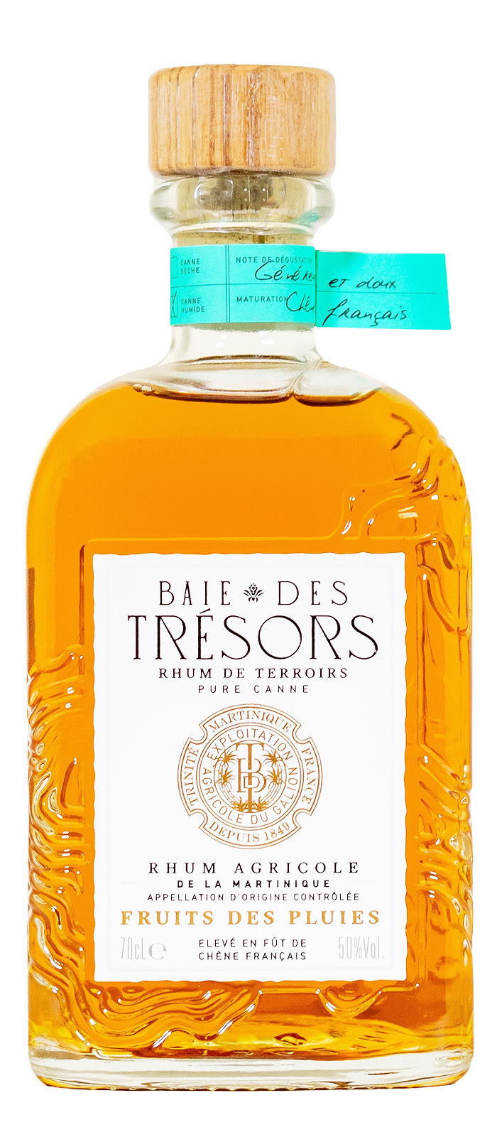Baie des Tresors Fruits des Pluies Rhum Agricole - 0,7L 50% vol