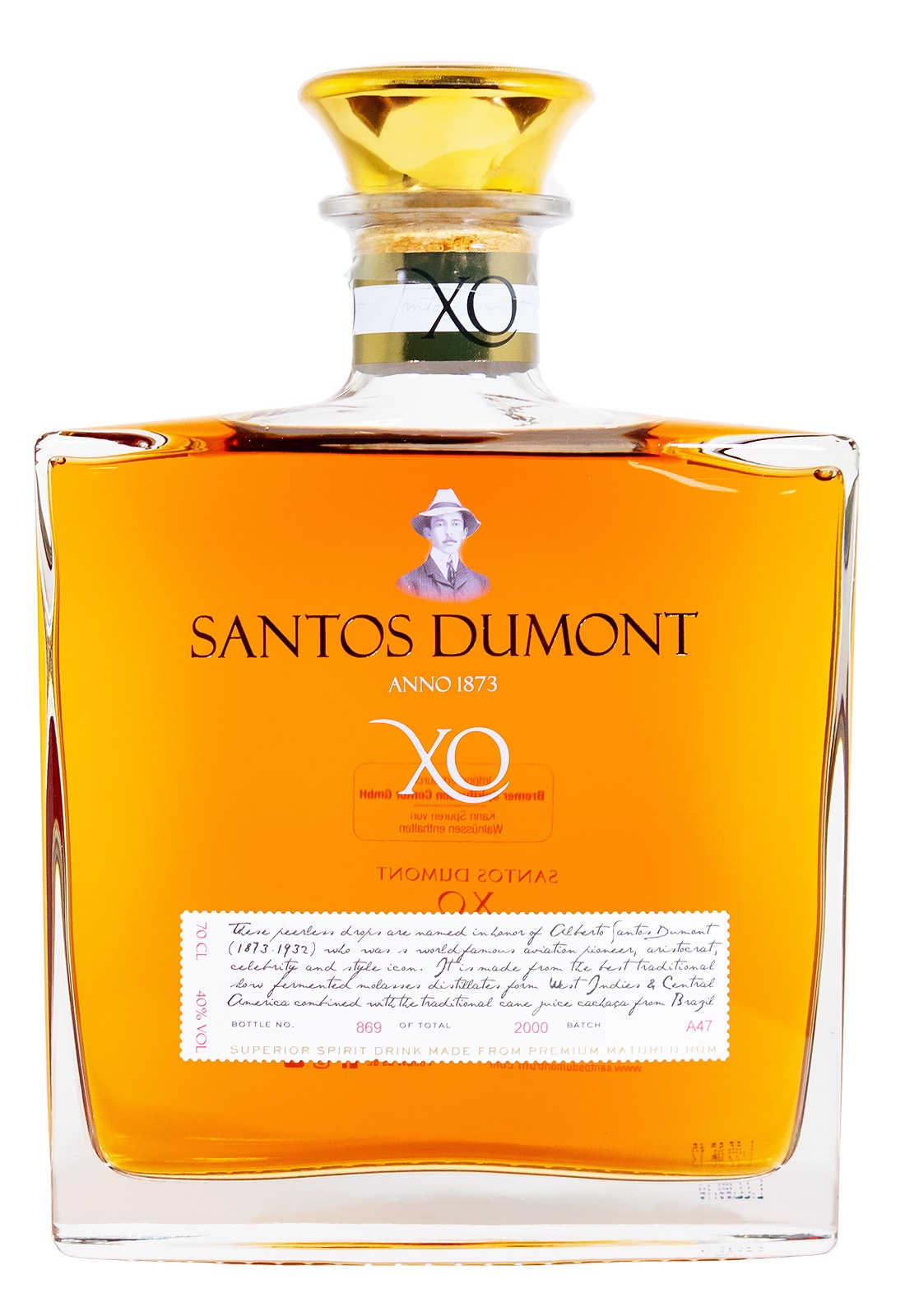 Santos Dumont XO - 0,7L 40% vol Santos Dumont XO - 0,7L 40% vol