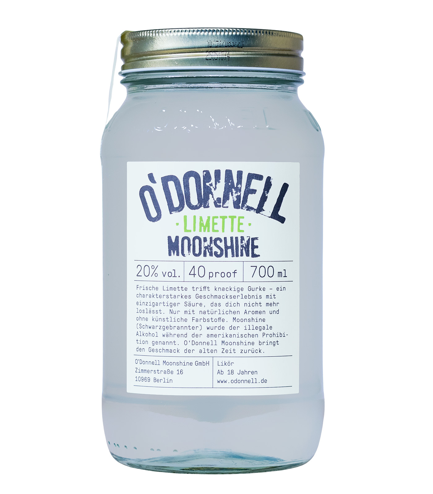 O'Donnell Moonshine Limette - 0,7L 20% vol