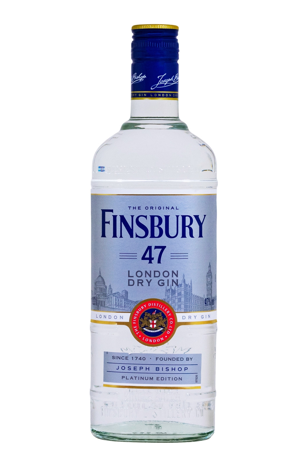 Finsbury 47 Platinum London Dry Gin - 0,7L 47% vol