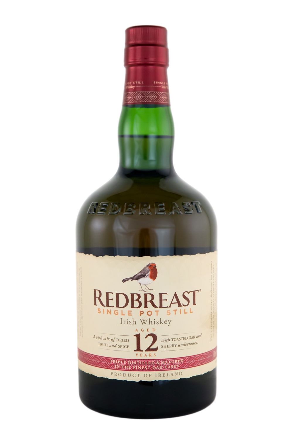 Redbreast 12 Jahre Pure Pot Still Irish Whiskey - 0,7L 40% vol Redbreast 12 Jahre Pure Pot Still Irish Whiskey - 0,7L 40% vol