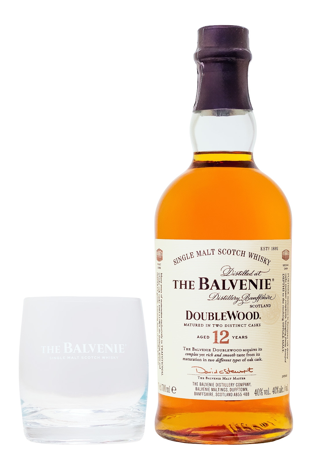 Balvenie Doublewood mit Tumbler Glas - 0,7L 40% vol