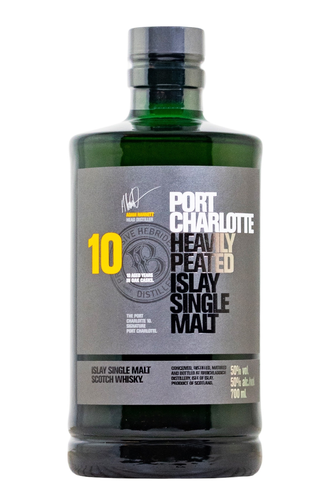 Port Charlotte 10 Jahre Heavily Peated Islay Single Malt Scotch Whisky - 0,7L 50% vol