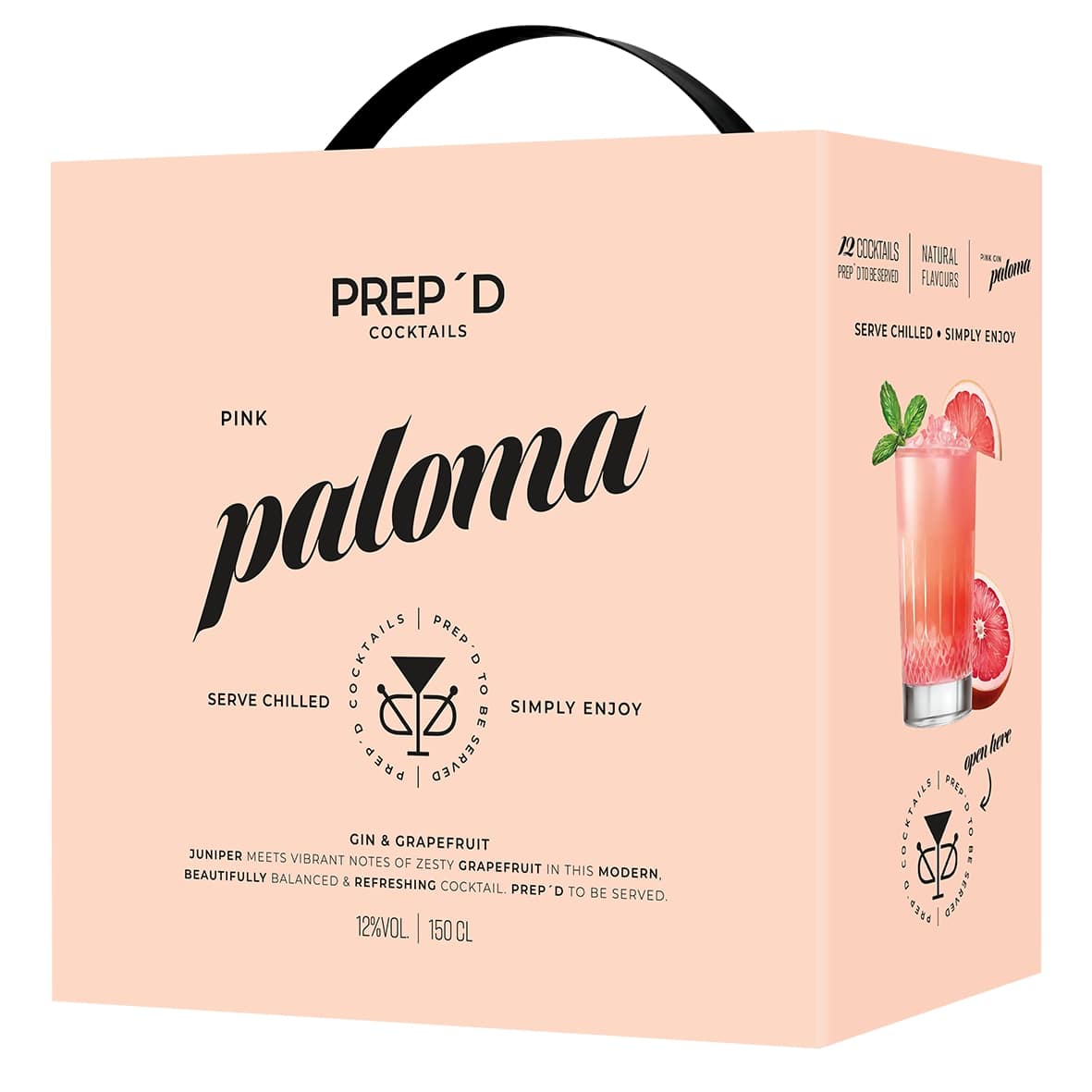 Prep´d Cocktails Pink Paloma Ready to Drink - 1,5L 12% vol Prep´d Cocktails Pink Paloma Ready to Drink - 1,5L 12% vol