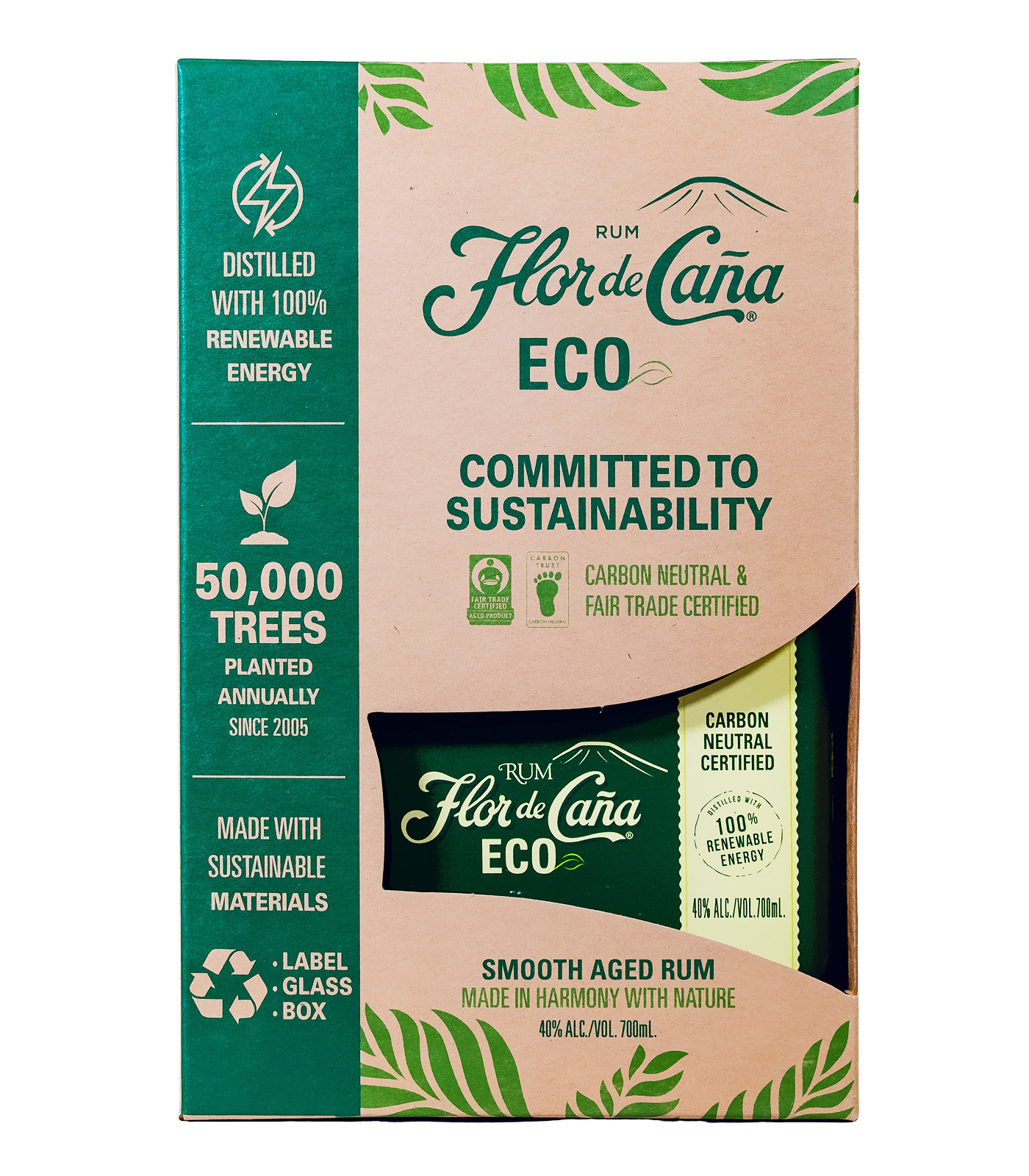 Flor de Cana Rum Eco - 0,7L 40% vol