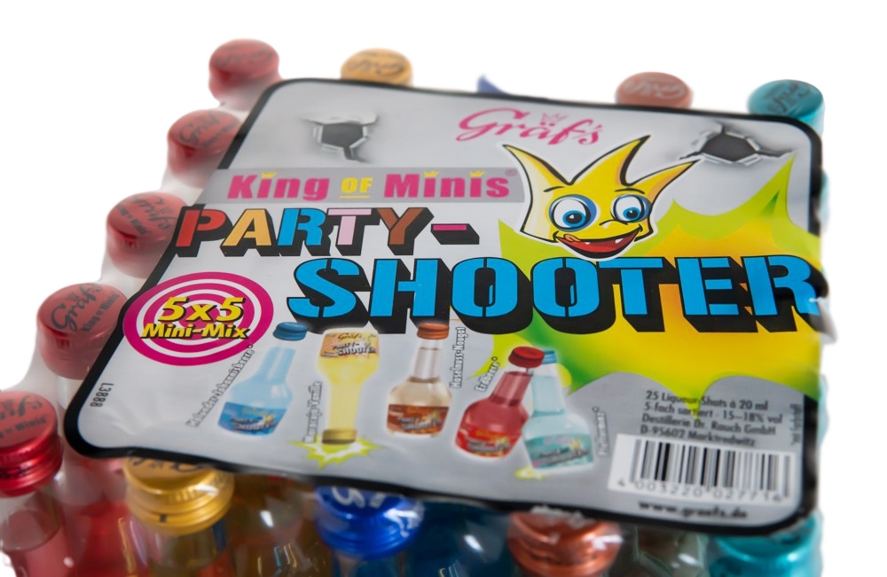 Mix-Paket [25 x 0,02L] Gräfs Party-Shooter - 0,5L 17% vol