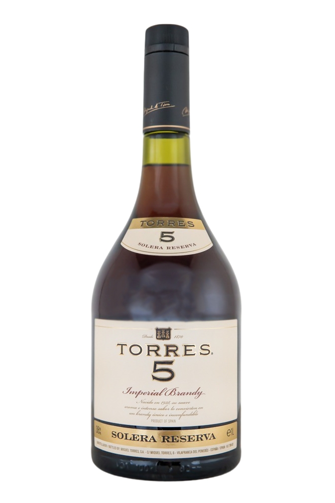 Torres 5 Anos Brandy - 1 Liter 38% vol Torres 5 Anos Brandy - 1 Liter 38% vol