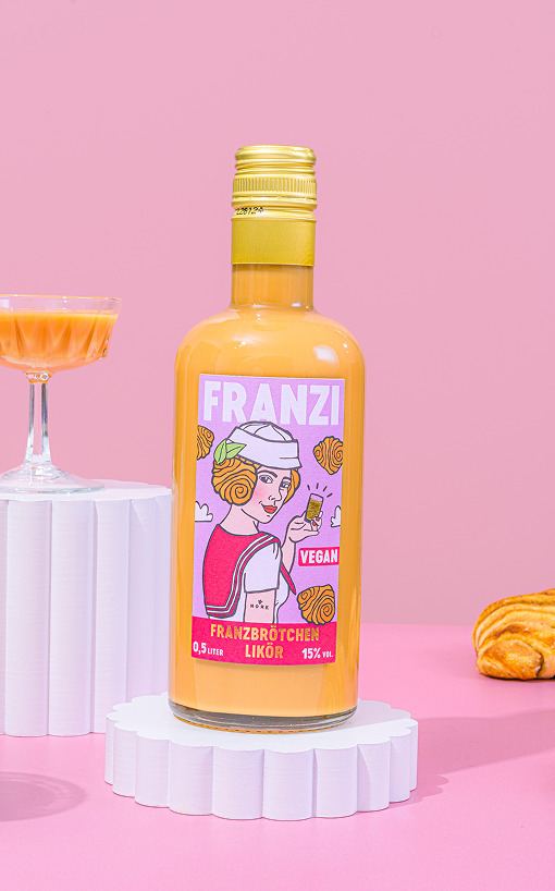 Franzi Franzbroetchenlikoer Vegan Flasche