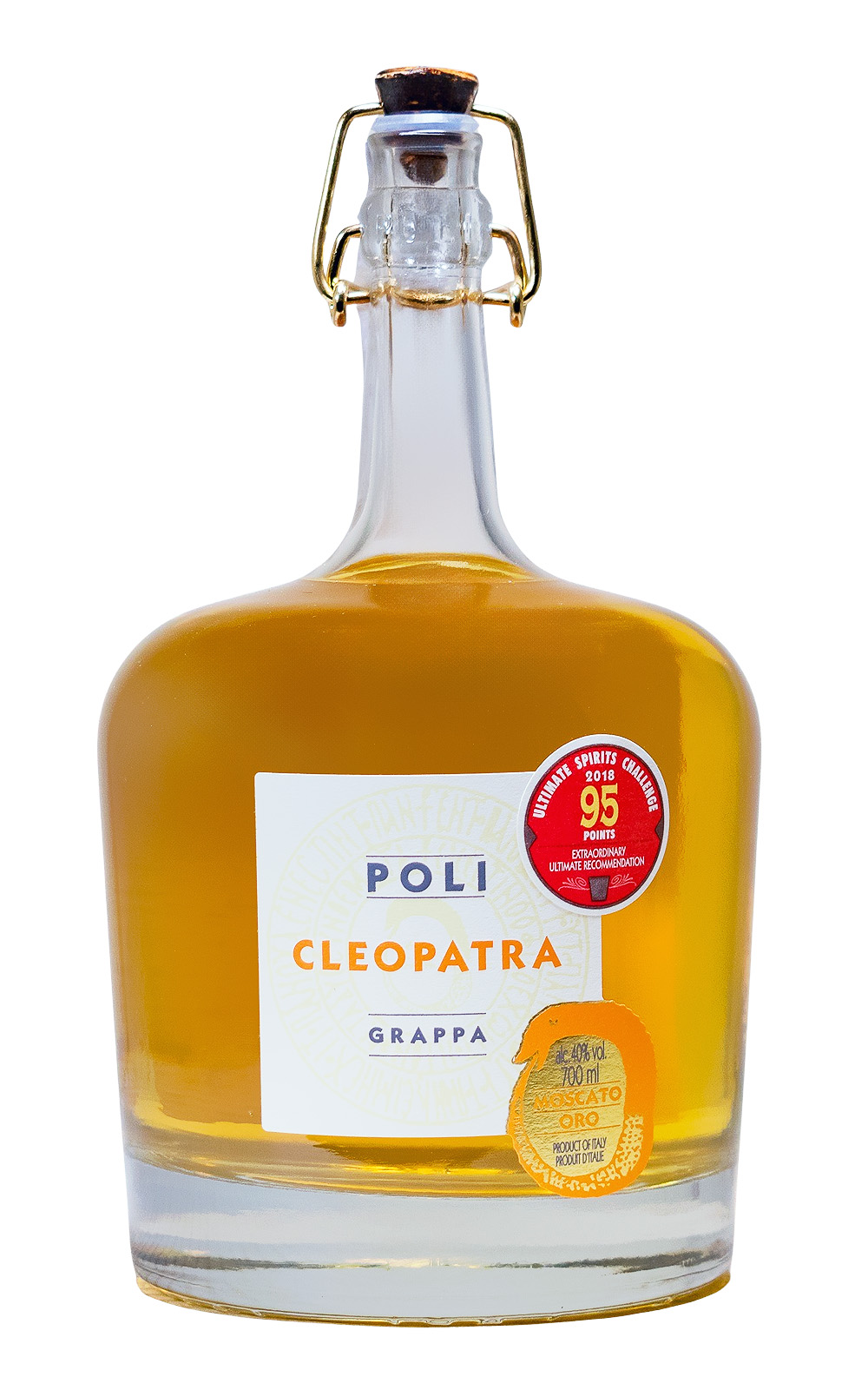 Poli Cleopatra Moscato Grappa Oro - 0,7L 40% vol