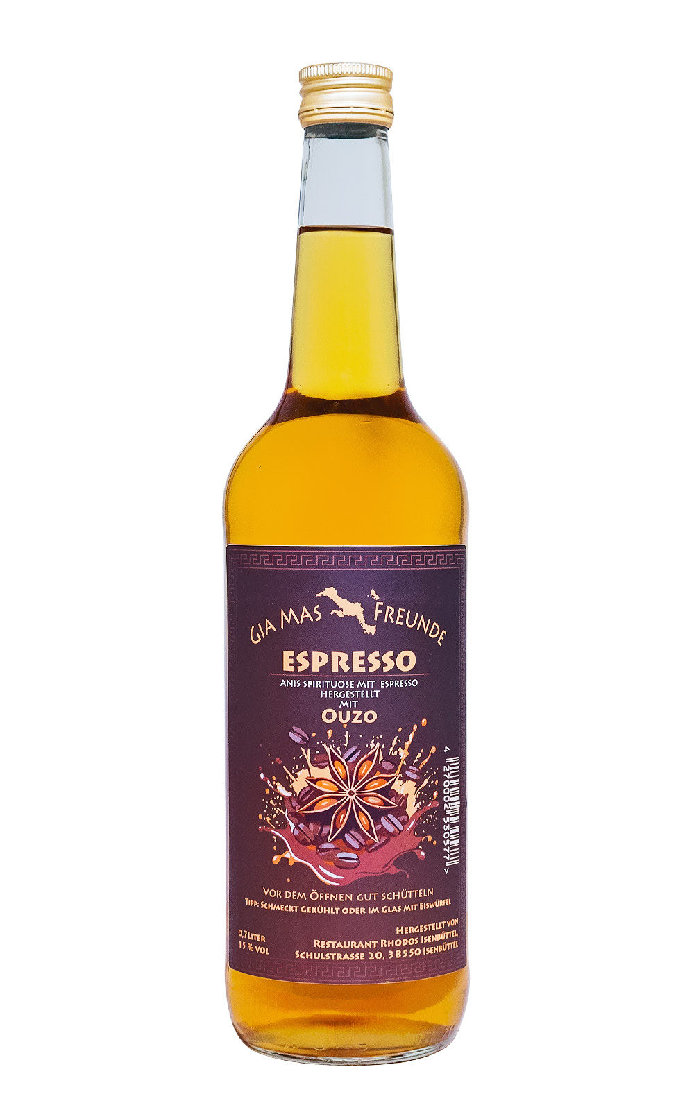 Espresso Ouzo - 0,7L 15% vol