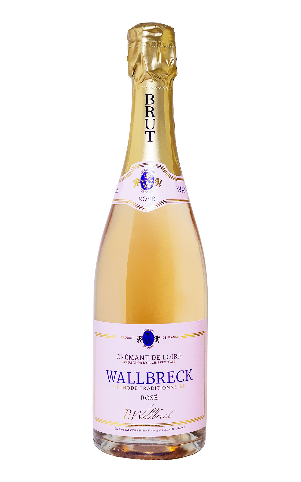 Wallbreck Crémant de Loire Rosé Brut AOP - 0,75L 12,5% vol