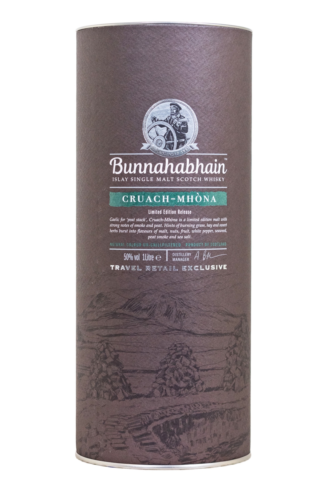 Bunnahabhain Cruach Mhona Islay Single Malt Scotch Whisky - 1 Liter 50% vol