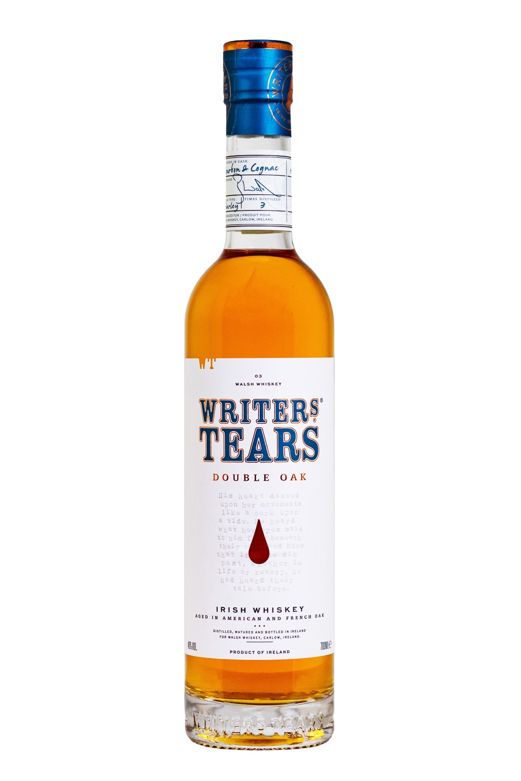 Writers Tears Double Oak Irish Whiskey - 0,7L 46% vol